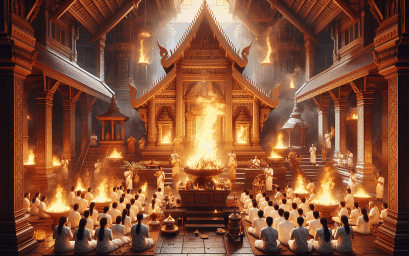 ส่องเลขเด็ดจากพิธีลุยไฟ รอบ 10 ปี ศาลเจ้าแม่ทับทิมพิชัย